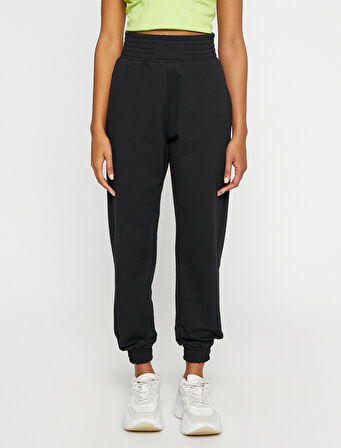 Jogger Eşofman Altı Cep Detaylı Ekstra Yüksek Bel