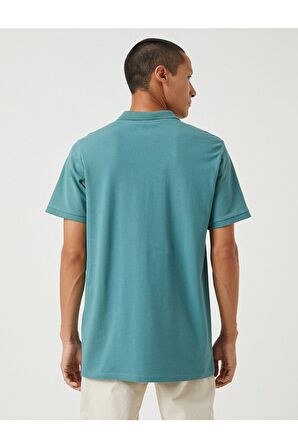 Basic Tişört Polo Yaka Düğme Detaylı