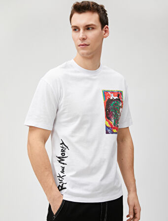 Rick and Morty Oversize Tişört Lisanslı Baskılı Pamuklu
