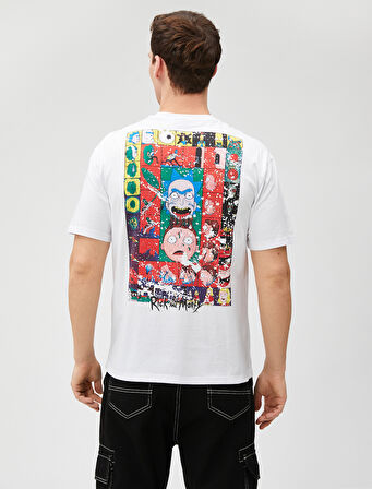 Rick and Morty Oversize Tişört Lisanslı Baskılı Pamuklu