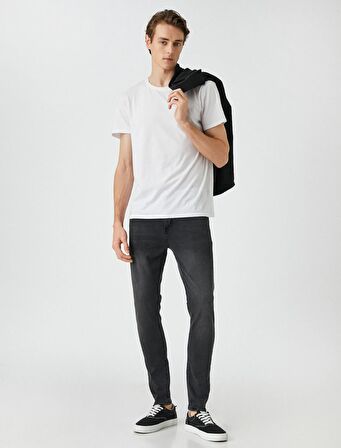 3SAM40001ND Koton Skınny Erkek Jean Pantolon SİYAH