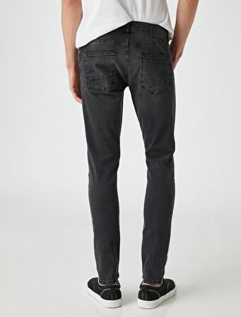 3SAM40001ND Koton Skınny Erkek Jean Pantolon SİYAH