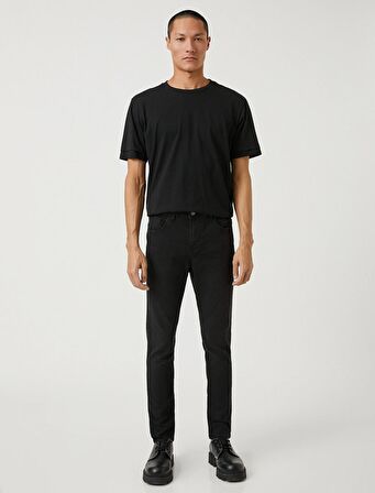 3SAM40019ND Koton Erkek Skınny Jean Pantolon SİYAH
