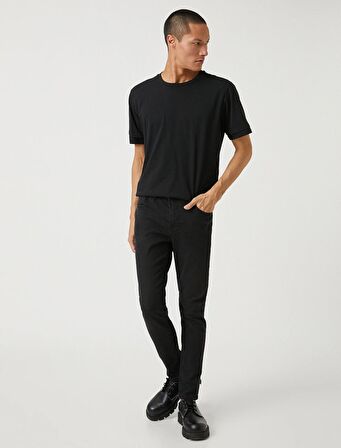 3SAM40019ND Koton Erkek Skınny Jean Pantolon SİYAH