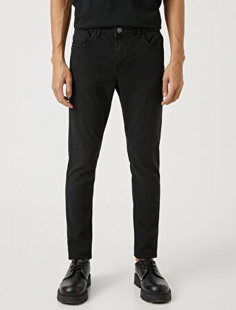 3SAM40019ND Koton Erkek Skınny Jean Pantolon SİYAH