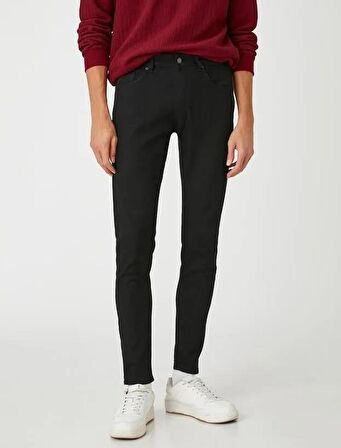 Koton Erkek Skinny Fit Kot Pantolon - Michael Jean