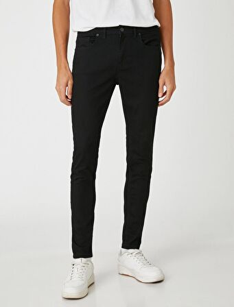 3SAM40082ND Koton Erkek Jean Pantolon SİYAH