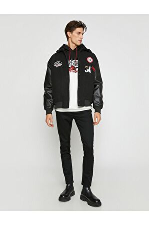 3SAM40088ND Koton Slım Erkek Jean Pantolon SİYAH