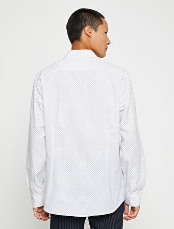 Spor Gömlek Slim Fit Klasik Yaka Uzun Kollu Non Iron