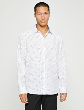 Spor Gömlek Slim Fit Klasik Yaka Uzun Kollu Non Iron
