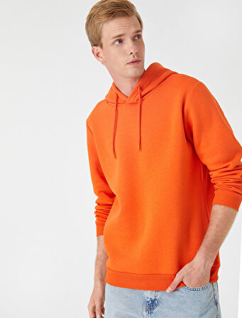 Basic Kapşonlu Sweatshirt