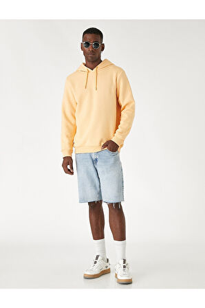 Basic Kapşonlu Sweatshirt