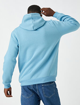 Basic Kapşonlu Sweatshirt