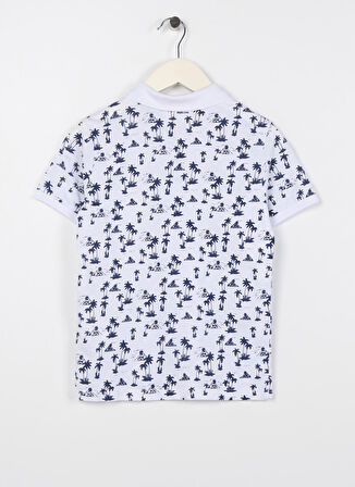Koton Baskılı Beyaz Erkek Çocuk Polo T-Shirt 3SKB10024TK