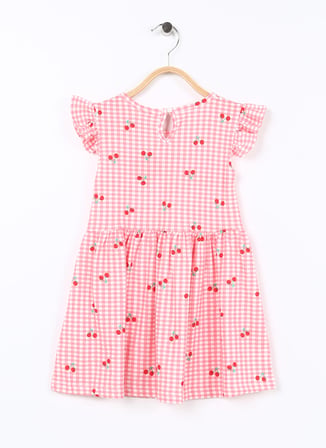 Koton Düz Pembe Bebek Standart Elbise 3SMG80014AK