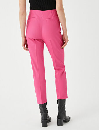 Yandan Fermuarlı Kumaş Pantolon