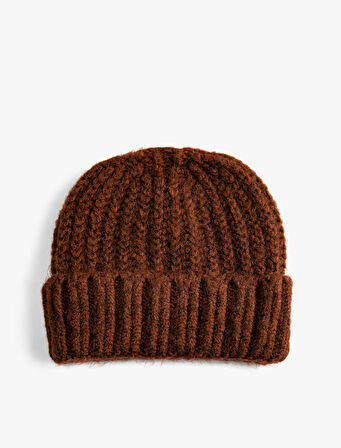 Basic Lastikli Örgü Bere 