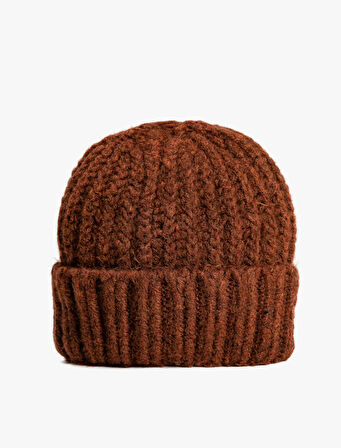 Basic Lastikli Örgü Bere 