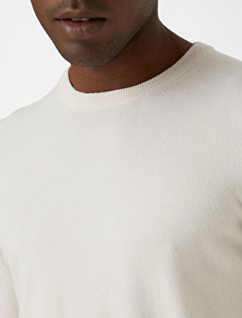 Basic Triko Kazak Bisiklet Yaka 