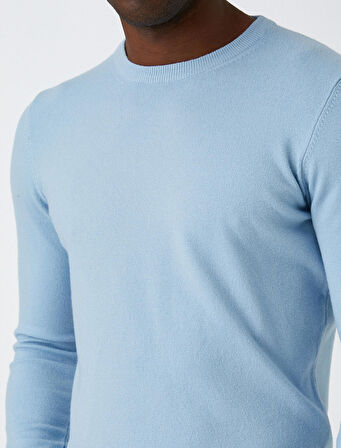 Basic Triko Kazak Bisiklet Yaka 