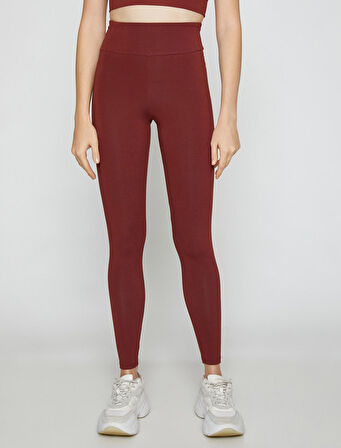 Yüksek Bel Yoga Taytı Modal Karışımlı İpeksi Dokulu