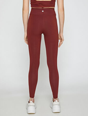 Yüksek Bel Yoga Taytı Modal Karışımlı İpeksi Dokulu