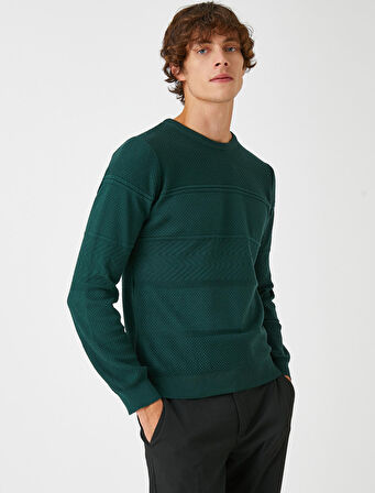 Basic Triko Kazak Bisiklet Yaka