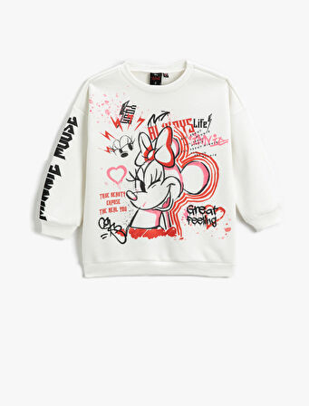 Minnie Mouse Baskılı Lisanslı Sweatshirt