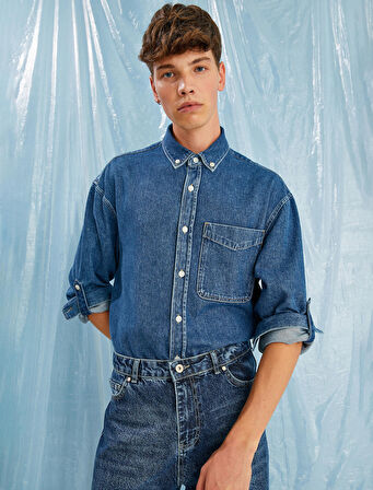 Basic Kot Ceket Cep Detaylı