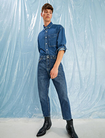 Basic Kot Ceket Cep Detaylı