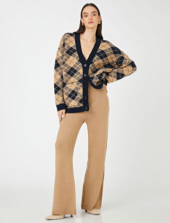 Triko Pantolon Bol Paça Beli Lastikli