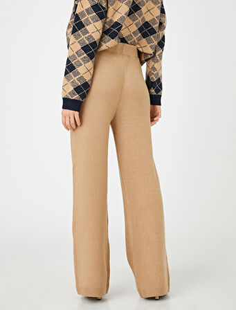 Triko Pantolon Bol Paça Beli Lastikli