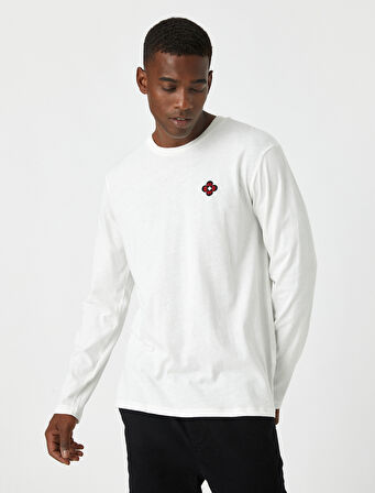 Basic Sweatshirt Bisiklet Yaka Uzun Kollu