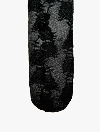 Basic Soket Çorap 15 Den Çiçekli