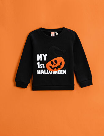 Sweatshirt Uzun Kollu Bisiklet Yaka