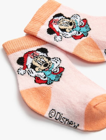 Minnie Mouse Baskılı Çorap Lisanslı