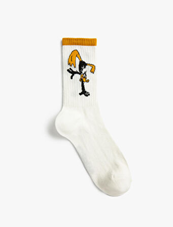 Daffy Duck Soket Çorap Lisanslı İşlemeli
