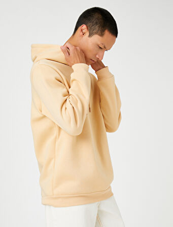 Basic Kapşonlu Sweatshirt