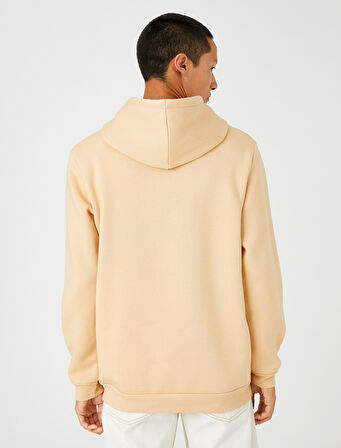 Basic Kapşonlu Sweatshirt