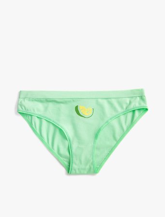 Pamuklu Brief Külot Baskılı