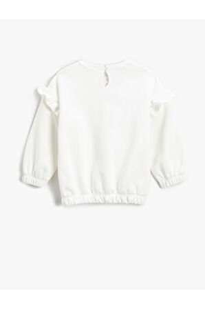 Kız Çocuk LoL Surprise Baskılı Sweatshirt Lisanslı Fırfır Detaylı