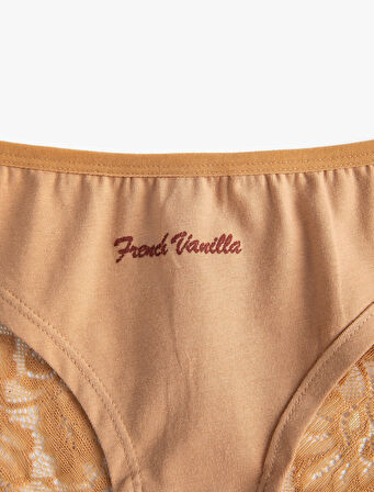 Brazilian Külot Dantelli Pamuklu Baskılı