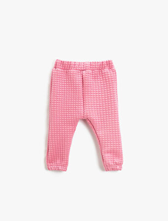 Kapitone Jogger Eşofman Altı Beli Lastikli