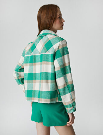 Oduncu Gömlek Ceket Uzun Kollu Düğmeli Cep Detaylı