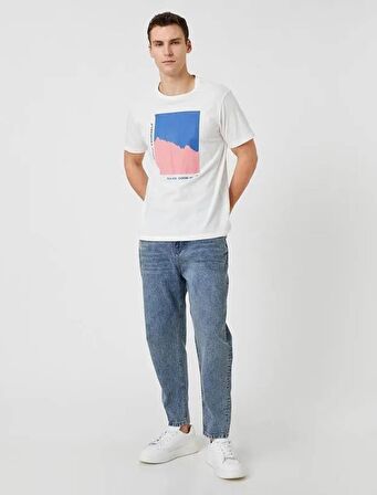 3SAM40156ND Koton Balloon Erkek Jean Pantolon ORTA İNDİGO