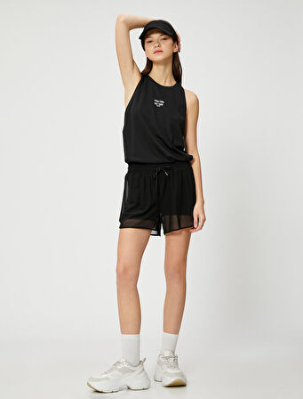 Baskılı Spor Atlet Halter Yaka