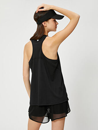Baskılı Spor Atlet Halter Yaka