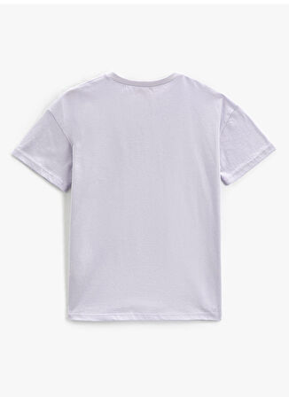 Koton Lila Erkek Çocuk Bisiklet Yaka Kısa Kollu Baskılı T-Shirt 3SKB10233TK