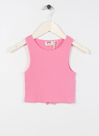 Koton Düz Pembe Kız Çocuk Atlet 3SKG30023AK