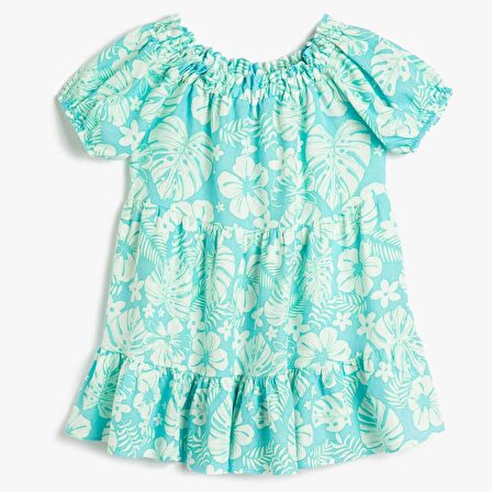 Koton Kids Çiçekli Elbise KOTON-3SKG80116AW1844